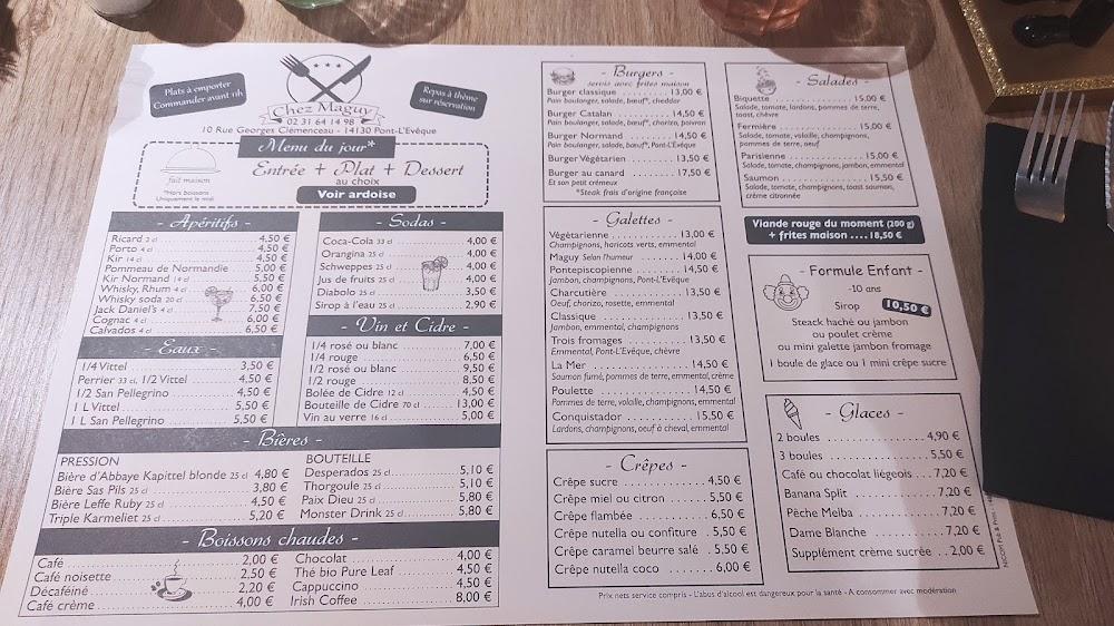 Chez Maguy - Menu Image 3